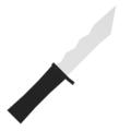 White Military Knife