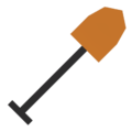 Orange Shovel