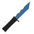 Blue Military Knife